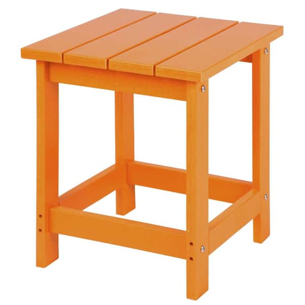 FAWEY TRED INC Square Side Table, Pool Composite Patio Table, HDPE End Tables for Backyard, Pool, Indoor Companion