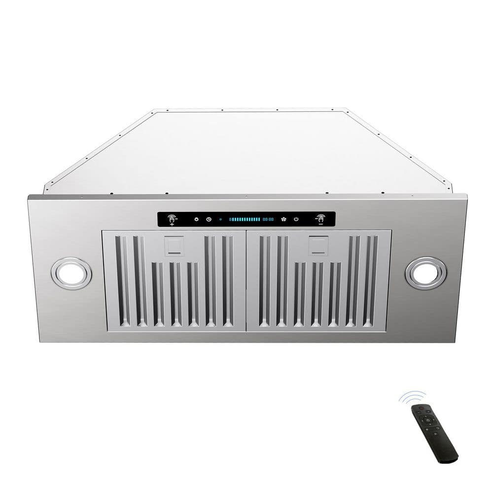 30 in. 400 CFM Convertible Ducted to Ductless Insert Range Hood in Stainless Steel with LED Lights and Gesture Controls price history on PriceWatchPro