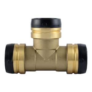 SharkBite 3/4 in. Push-to-Connect Brass Tee with Water Pressure