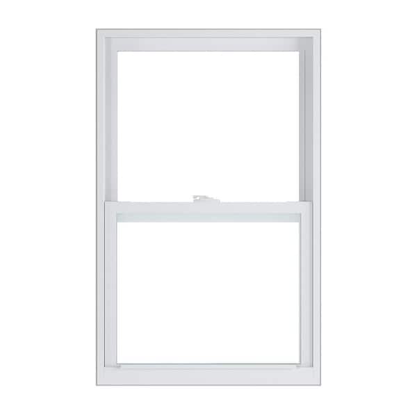 American Craftsman 24 in. x 38 in. 50 Series White Single Hung Low-E Argon Glass Vinyl Replacement Window, Screen Incl