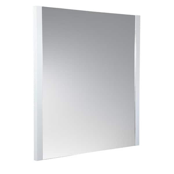 Fresca Torino 26.00 in. W x 32.00 in. H Framed Rectangular Bathroom Vanity Mirror in White