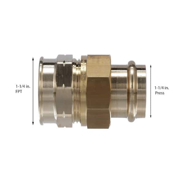 ProPress 1-1/4 in. Press x 1-1/4 in. FPT Zero-Lead Bronze Union