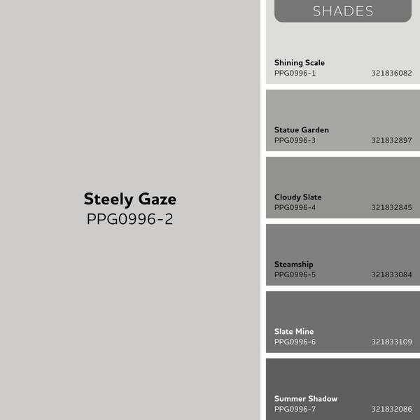 Glidden Premium 1 gal. PPG0996-2 Steely Gaze Flat Interior Latex