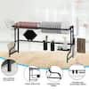 Bunpeony Black Adjustable Stainless Steel Standing Dish Rack Kitchen  Organizer ZY1K0023 - The Home Depot