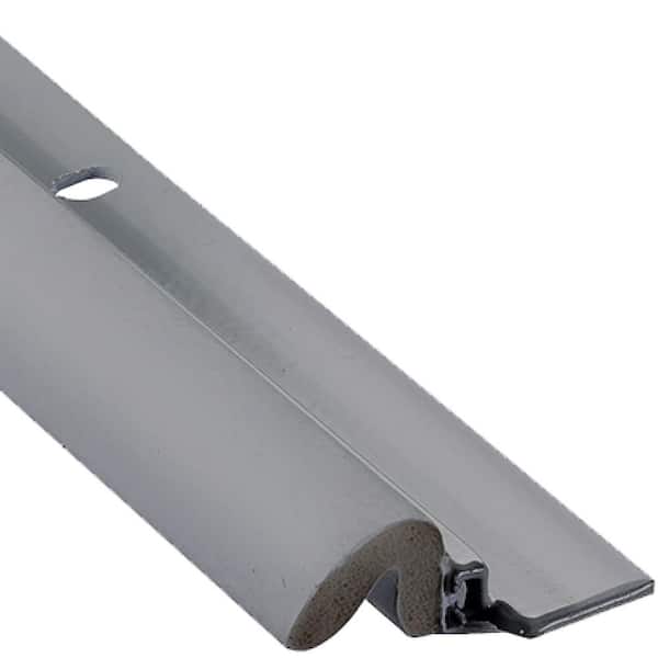 Simply Conserve Gray Premium Foam 1-5/8 in. x 80 in. Gray Aluminum Screw On Door Weatherstrip, Pack of 25