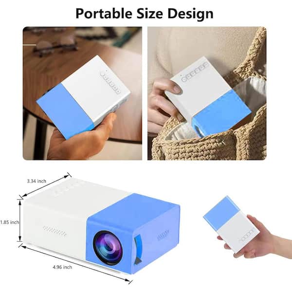 Lukyamzn Portable Mini Projector 1080P Movie Projector