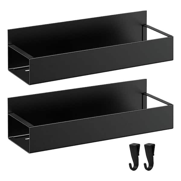 11.6 in. 27 in. Black Steel Magnetic Spray Can Holder Accessory Type Pack Size 2 for Garage Tool Storage