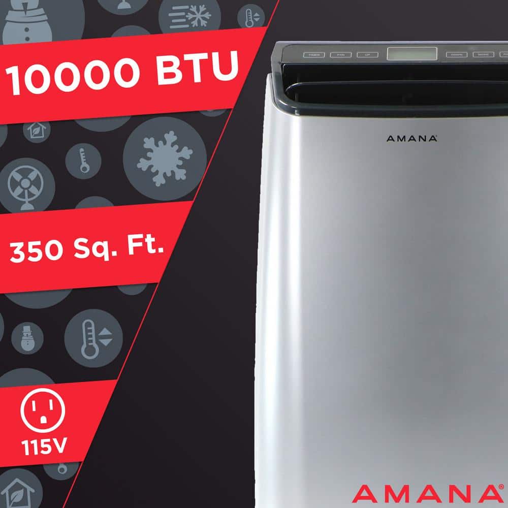 Amana 10,000 BTU White Portable Air Conditioner with Remote