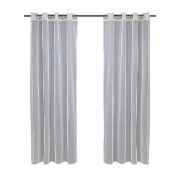 No Se Em 50 In X 84 Grommet Indoor Outdoor Sheer Curtain Panel White 71506001 517301 No Se Em 50 In X 84 Grommet Indoor, 84 White Sheer Curtain Panel