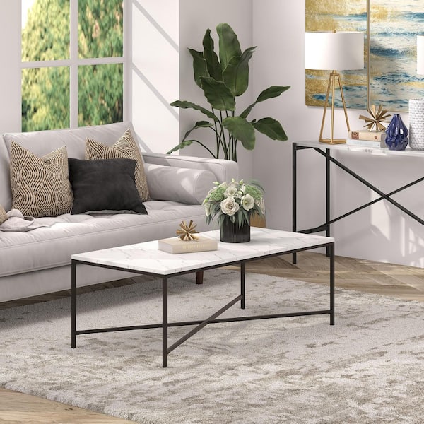 Bronze and marble coffee table discount