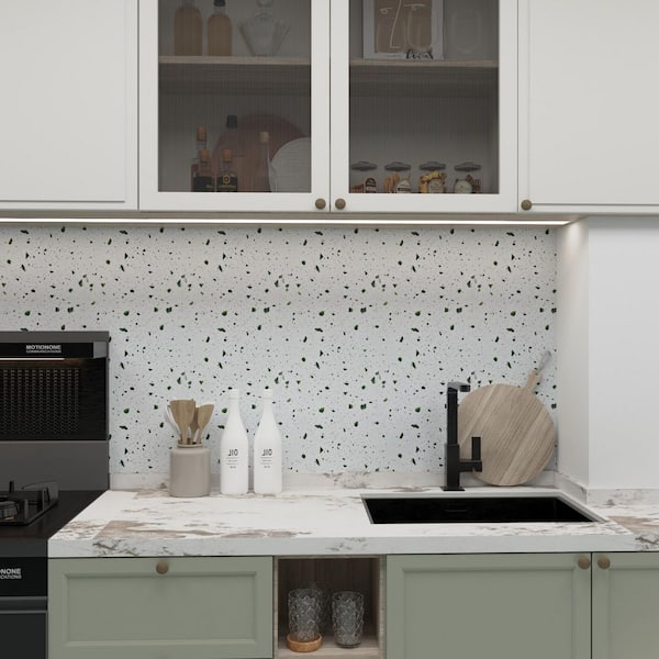 Brown PVC 12 in. x 12 in. Marble Peel and Stick Backsplash 10-Sheet for Kitchen and Bathroom 59B337SA05 - The Home Depot