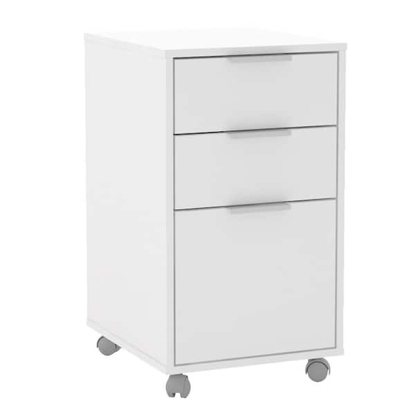 Unbranded Fresno White Cabinet with 3-Drawer