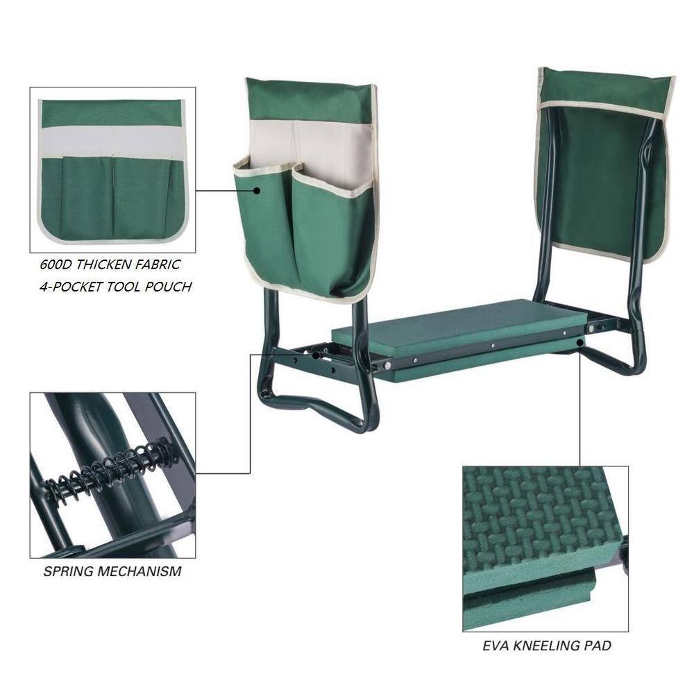 Garden Kneeler and Seat Folding Garden Stool, Gardening Bench Supplies ...