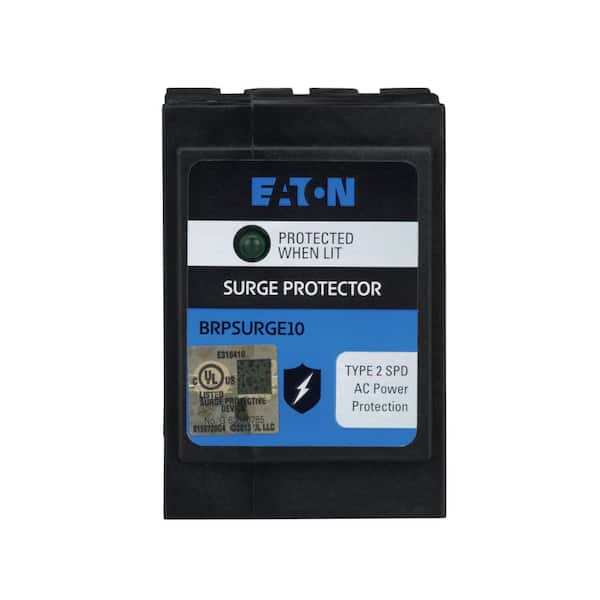 Eaton BR 2-Pole Plug-On Neutral Whole Home Surge Protection Device with 10kA Nominal Discharge Current Rating