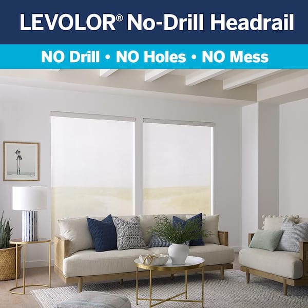 Custom No Drill Solar Roller Shades