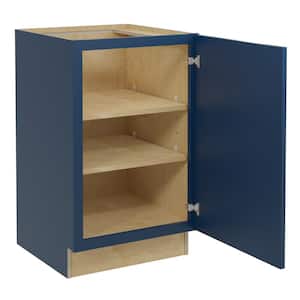 Grayson Mythic Blue Painted Plywood Shaker Assembled Bath Cabinet Soft Close 21 in W x 21 in D x 34.5 in H