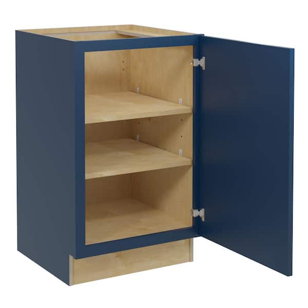 Home Decorators Collection Grayson Mythic Blue Painted Plywood Shaker Assembled Bath Cabinet Soft Close 21 in W x 21 in D x 34.5 in H