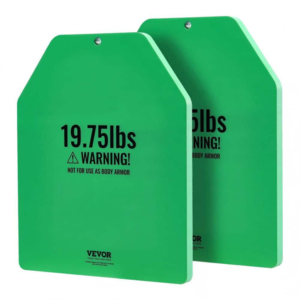 Weight Vest Plates 19.75 lbs. Pairs, Premium Steel Weighted plates Contoured Ergonomic Fit