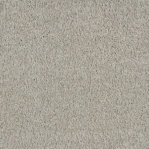 Huntcliff I Shining Armor Gray 31 oz. Triexta Texture Installed Carpet