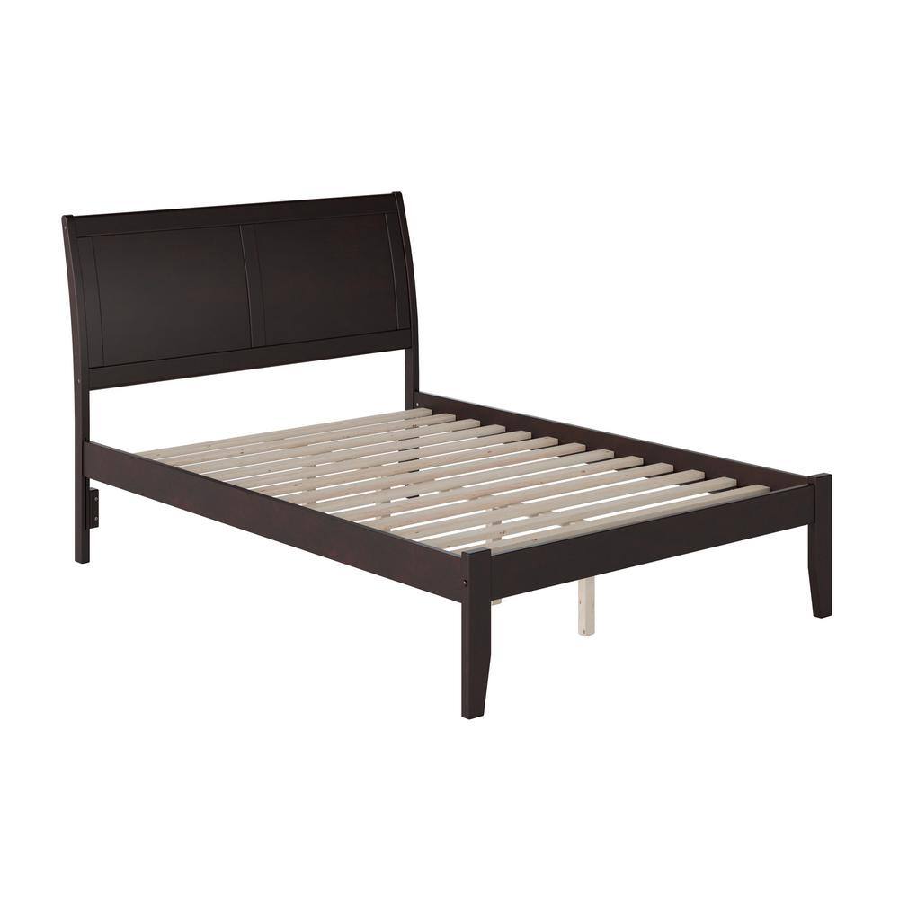 AFI Portland Full Platform Bed with Open Foot Board in Espresso ...