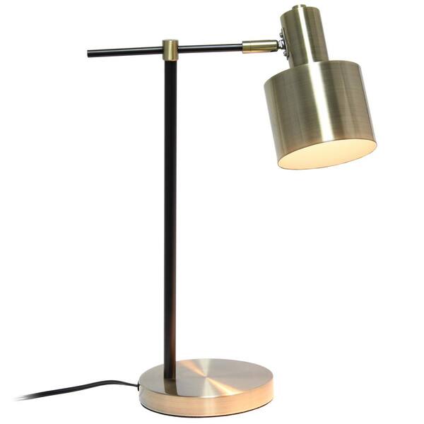 Lalia Home 21 In Antique Brass Mid, Antique Mid Century Modern Lamps