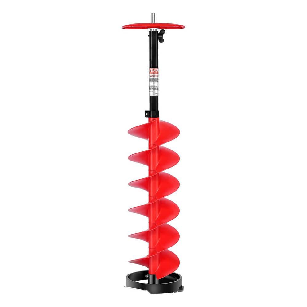 VEVOR Ice Auger Drill Bit, 8in. Diameter 39in. Length, Cordless