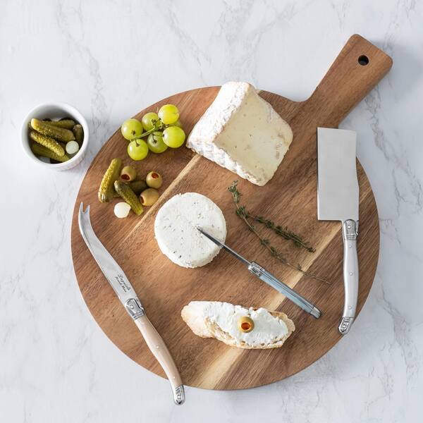 French Home 3-Piece Laguiole Cheese Knife and Spreader Set with