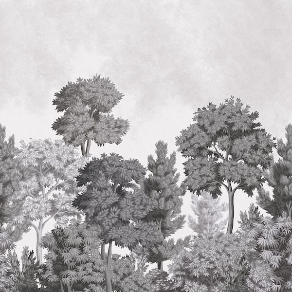Advantage Grey Delamere Mono Wall Mural
