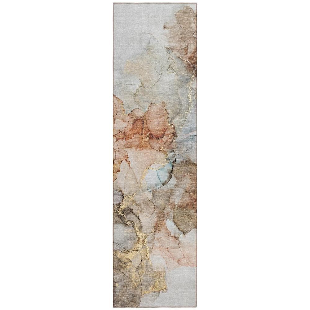 Beige 2 ft. x 8 ft. Woven Abstract Polyester Runner Indoor/Outdoor Area Rug price history on PriceWatchPro