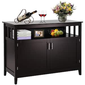 Modern Kitchen Storage Cabinet Buffet Server Table Sideboard Dining Wood Brown