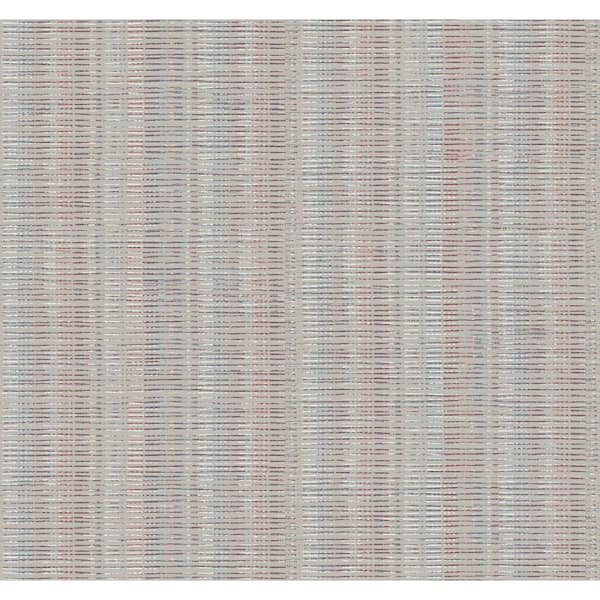 York Wallcoverings Broken Boucle Stripe Beige/Red/Blue Spray and Stick Roll (Covers 60.75 sq. ft.)