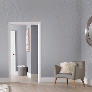 Boreas Soft Grey Removable Wallpaper Sample