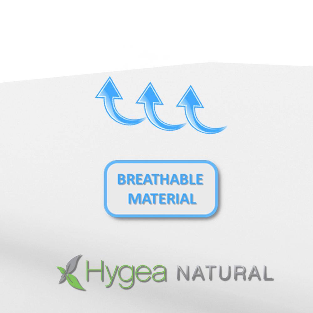 California King White Polyester Zippered Mattress Protector