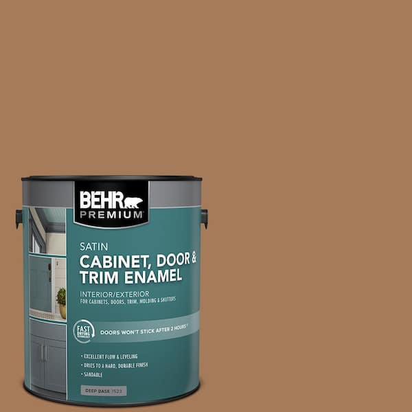 1 gal. #SC-146 Cedar Satin Enamel Interior/Exterior Cabinet, Door & Trim Paint