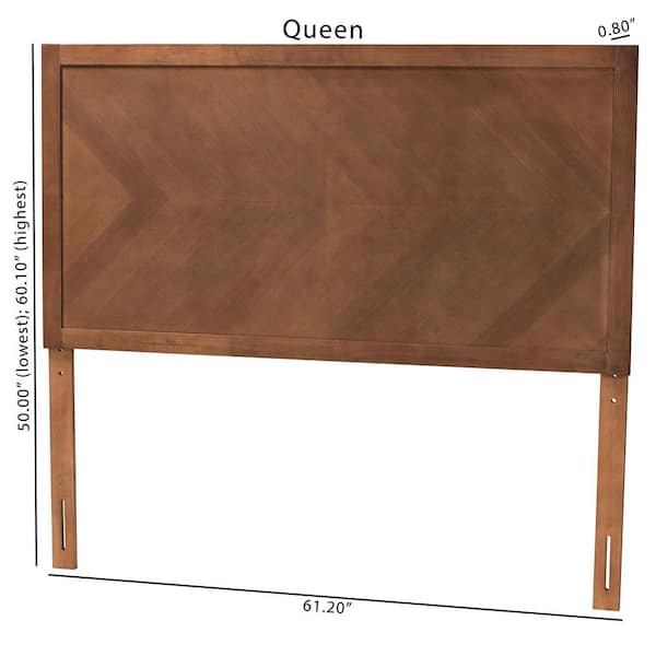 Baxton Studio Terrian Brown Queen Headboard 221-12879-HD - The