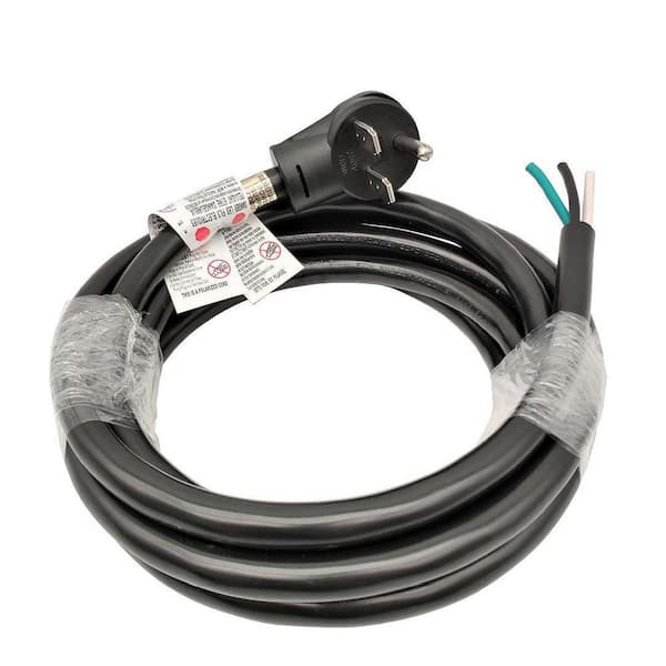 15 ft. 10 / 3 3-Wire 30 Amp 250-Volt 3-Prong NEMA 6-30 Replacement Power Cord (NEMA 6-30P Plug to 3 Wires) Black