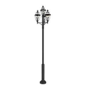 Z-Lite Portland 100-Watt 17-in Black Traditional Post Light Z-Lite Portland 100-Watt 17-in Black Traditional Post Light
