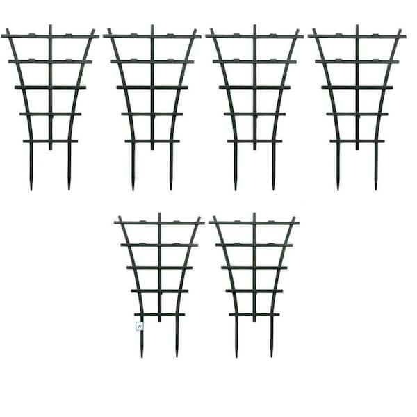 6-Pack Indoor Plant Trellis, Stackable Climbing Trellis for Potted Houseplants, Plastic Support for Hoya and Pothos