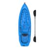 Lotus Blue Kayak with Paddles and Backrest