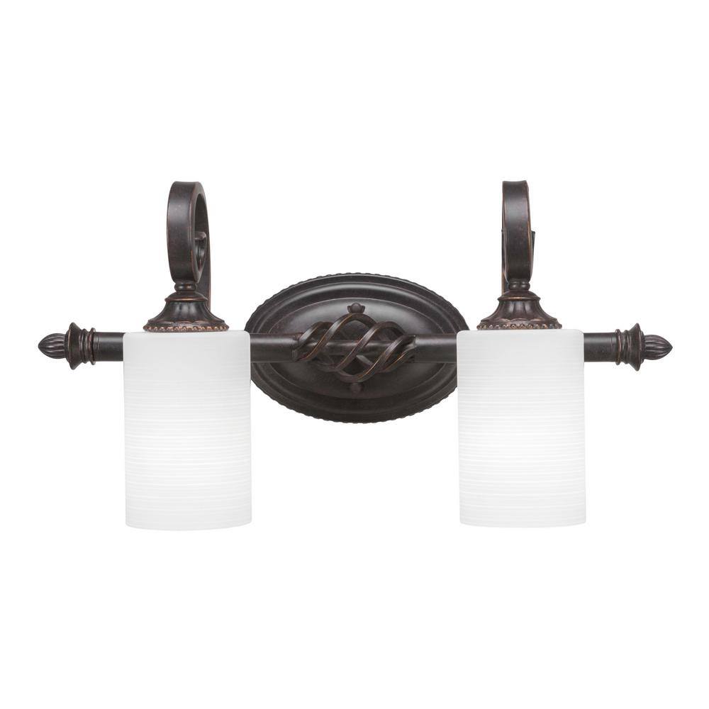 Bridgewater 20.75 in. 2-Light Dark Granite Vanity Light