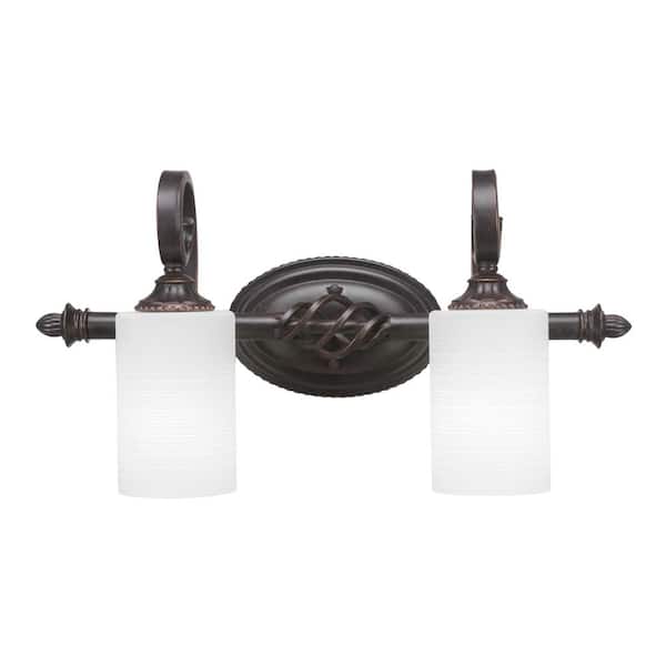 Unbranded Bridgewater 20.75 in. 2-Light Dark Granite Vanity Light
