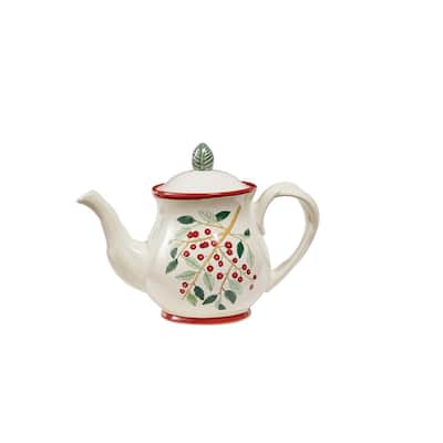 Simply Holly Teapot