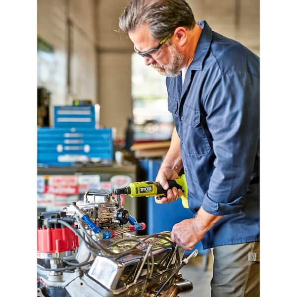 RYOBI - ONE+ HP 18V Brushless Cordless Compact 3/8 in. Ratchet Kit with (1) 2.0 Ah Battery, (2) 4.0 Ah Batteries, and Charger