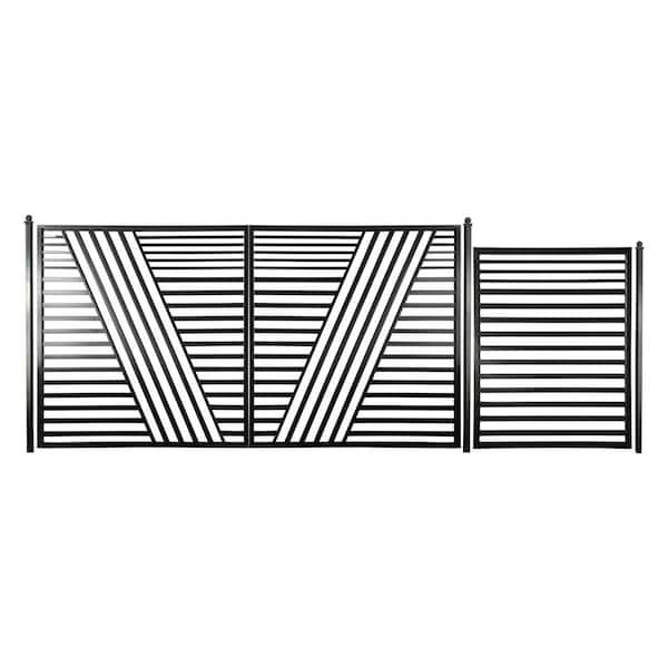 12 ft - Driveway Gate Kit - Metal Fence Gates - The Home Depot