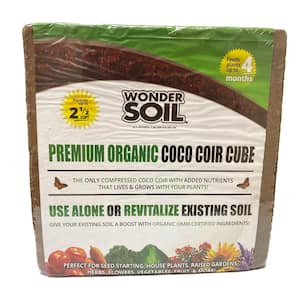 2.5 cu. ft. Organic Expanding Coco Coir Living Soil Cube with Added Nutrients