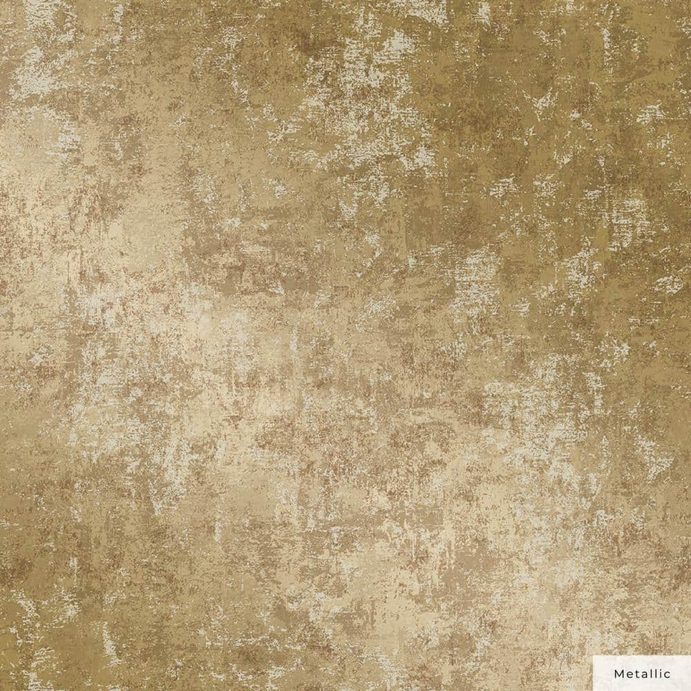 Gold Leaf Distressed Self-Adhesive Removable Wallpaper Roll