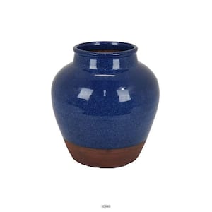 Blue and Brown Pot Ceramic Flower Vase