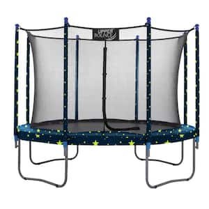 Machrus Upper Bounce 10 ft. Round Trampoline Set with Safety Enclosure System Outdoor Trampoline for Kids and Adults