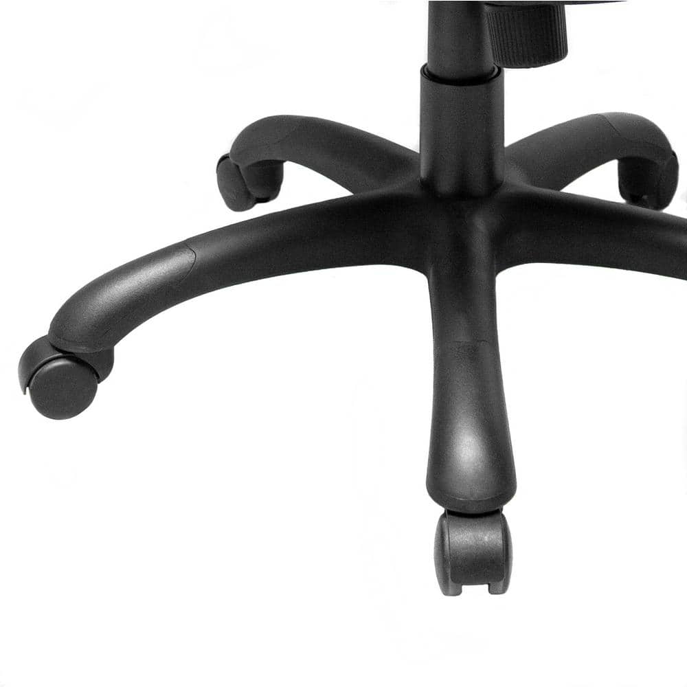ErgoFlex Black Fabric Task Chair with Adjustable Arms and Swivel Base