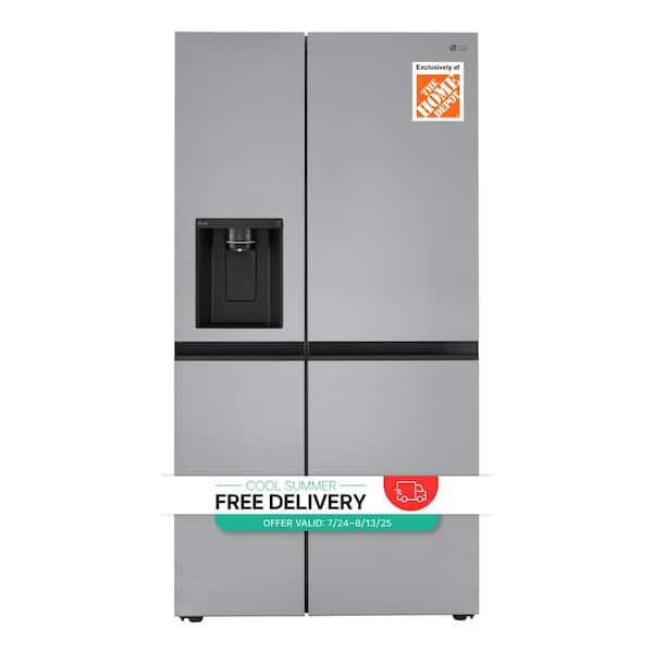 27 cu. ft. Side by Side Smart Refrigerator w/ Craft Ice, External Ice and Water Dispenser in PrintProof Stainless Steel
